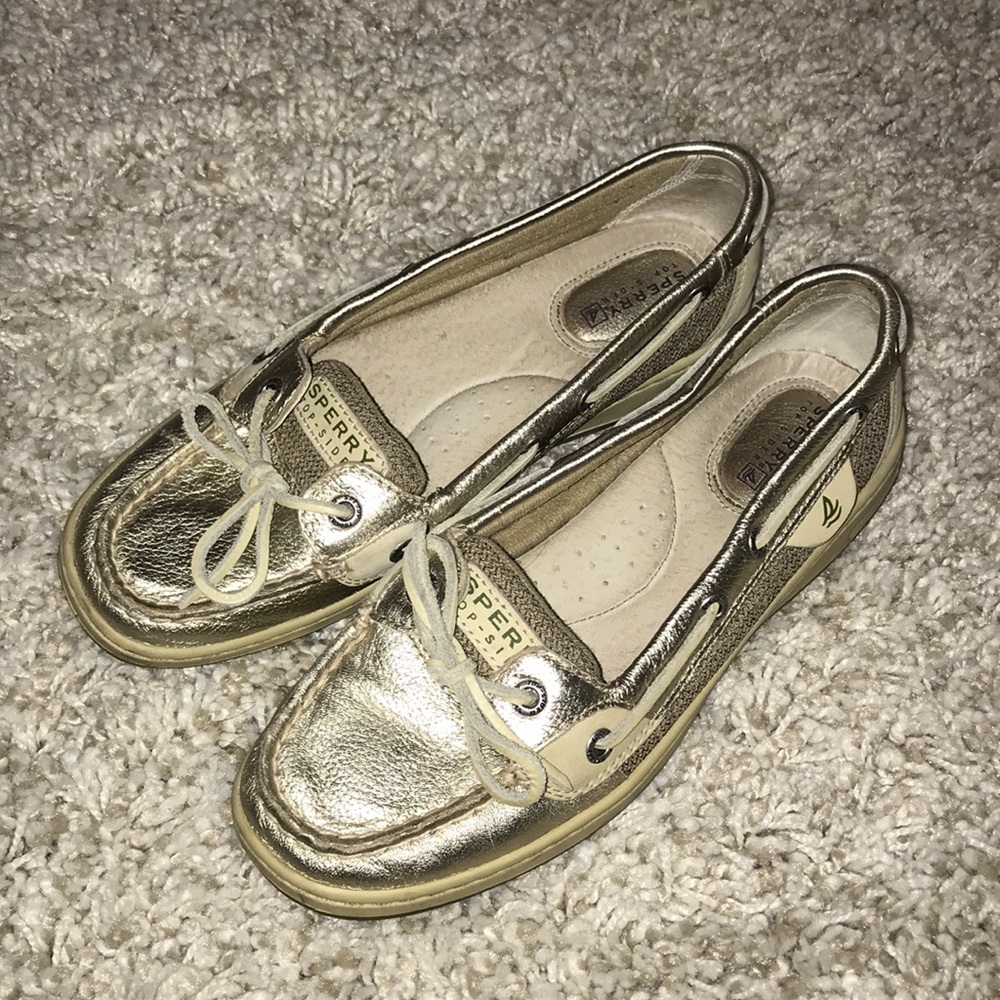 Gold Sperry Top-Sider